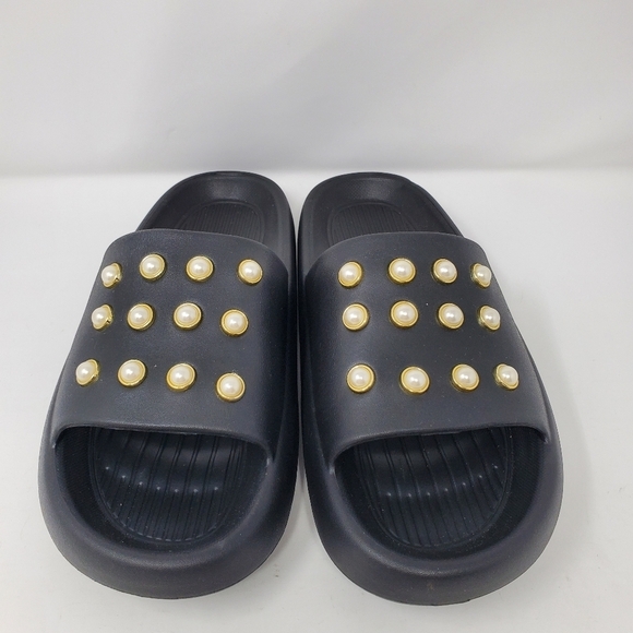 NIB Kenneth Cole Mello Eva Pearl Sandals Size 10 - Picture 2 of 15